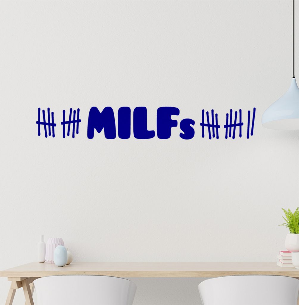 MILFs Wandtattoo in 6 Größen - Wandaufkleber Wall Sticker - Dekoration, Küche, Wohnzimmer, Schlafzimmer, Badezimmer