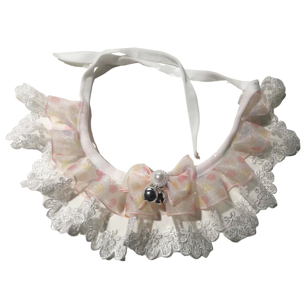 1 Set Haustier Speichel Handtuch Spitze Nähte Weiche Faux Perle Decor Haustier Katze Hund Bowknot Halstuch Pet Supply