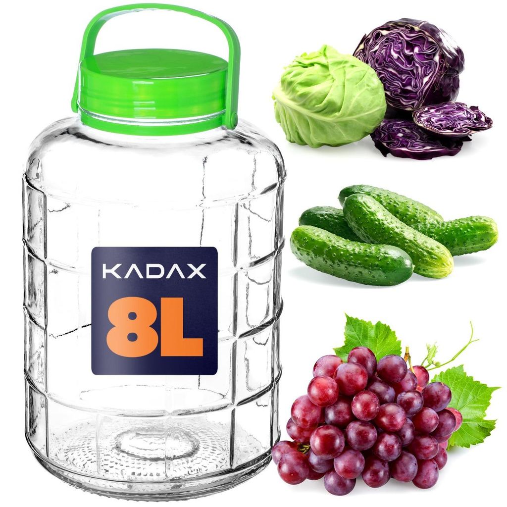 KADAX Gurkenglas mit Deckel, Einmachglas, luftdichte Produktbild 