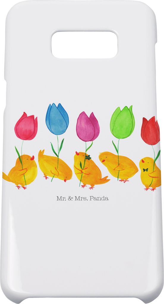 Mr. & Mrs. Panda Samsung Galaxy S8 plus Handyhülle Küken Parade - Weiß - Geschenk, Ostern, Blumen, Hülle, Cover, Handy, Frohe, Case, Tulpen, Os...