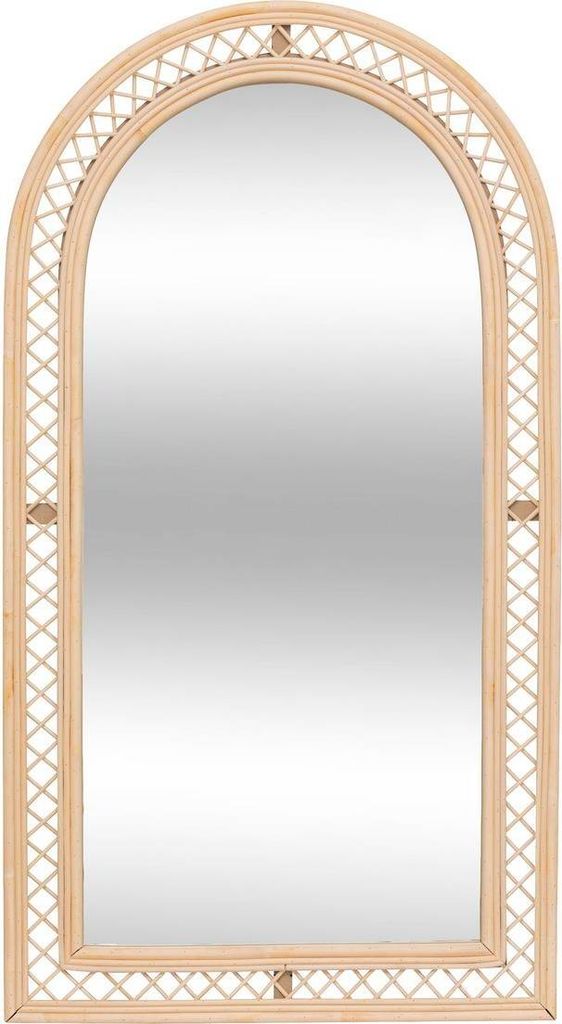 Bogenspiegel "anahi" rattan braun 87x47cm - Atmosphera créateur d'intérieur