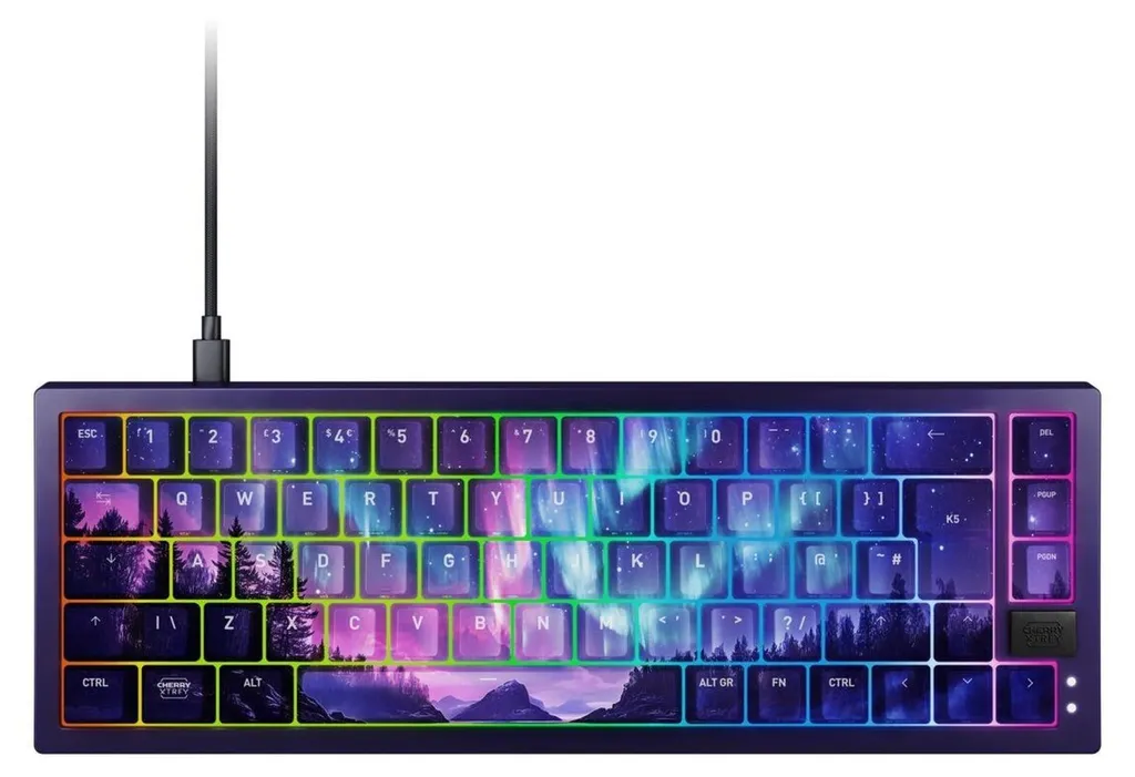 Clavier 65% Cherry XTRFY K5V2 Technologie Hot-Swap et Châssis Blanc