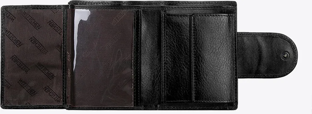 Fini le désordre avec ce portefeuille Wittchen en cuir noir et doré