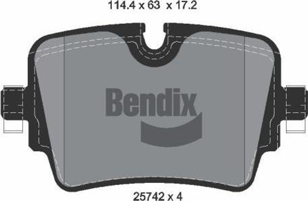 BENDIX Braking BPD2265 Bremsbelagsatz, Scheibenbremse OE C2D49907 kompatibel mit F-Type, XJ