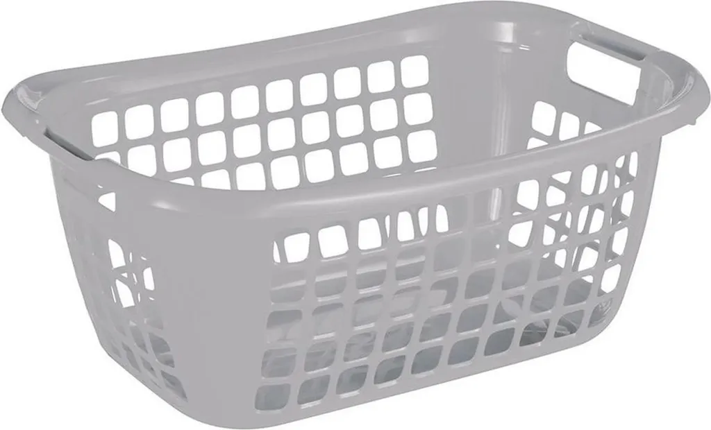 Panier à linge gris aéré 55 cm Sunware - Fini les mauvaises odeurs de linge