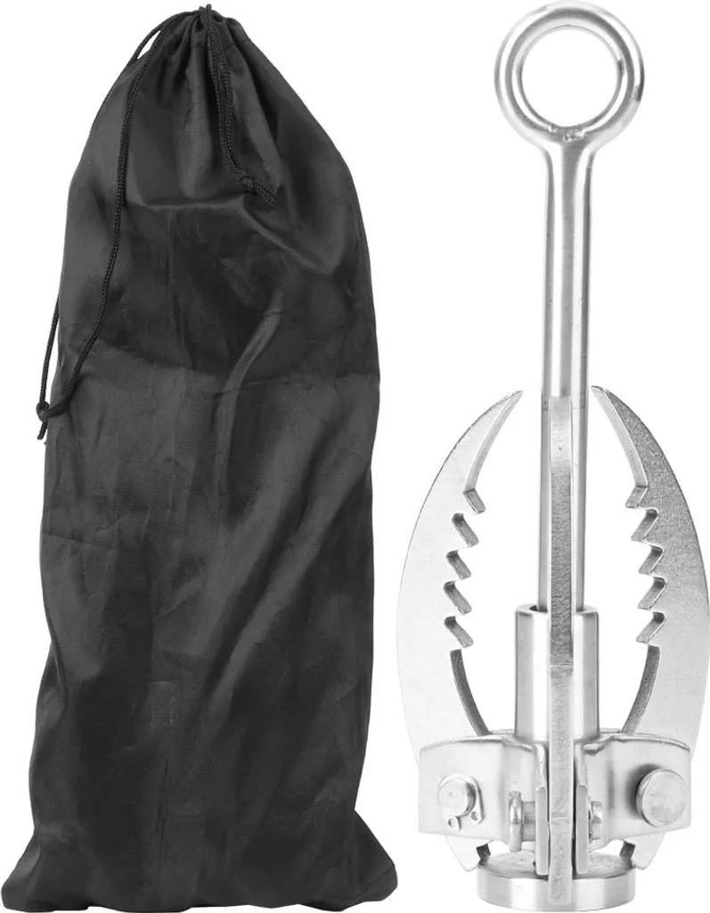 Grappin 3 griffes pliantes en inox haute résistance pour la survie