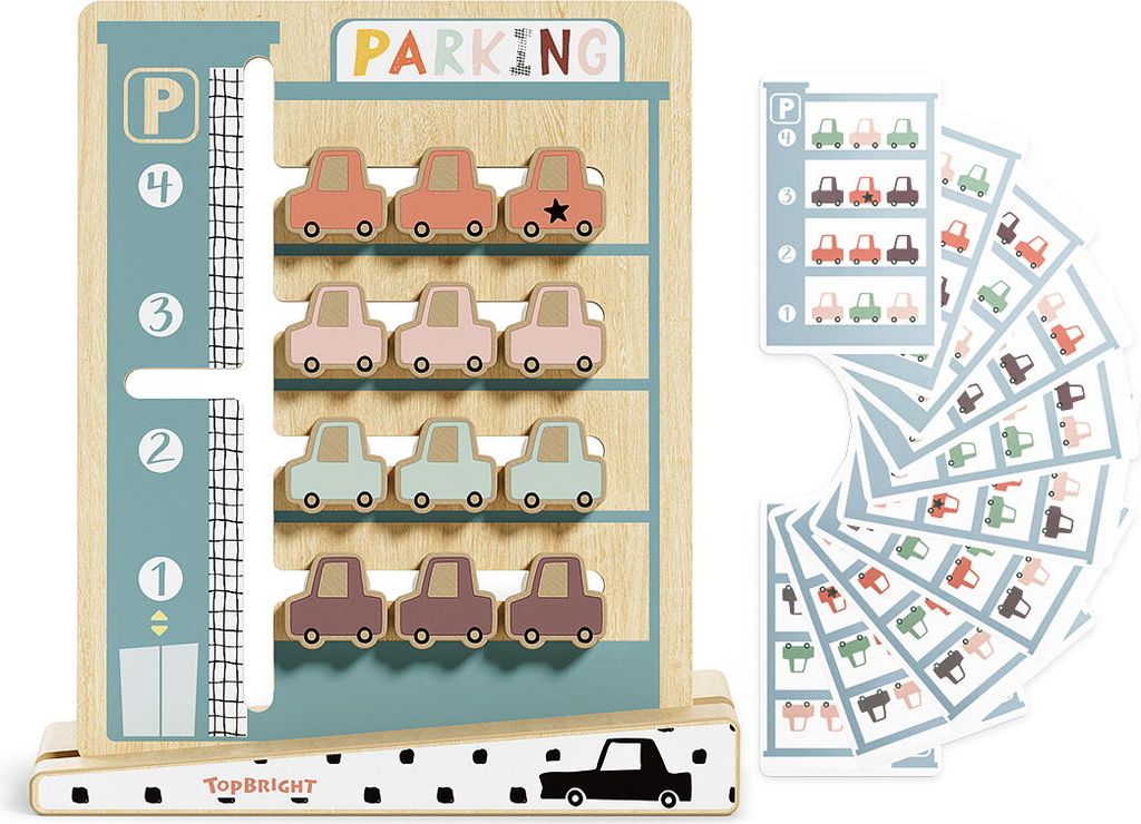 Topbright PARKPLATZ CHALLENGE Fabren & Zahlen lernen ab 36 Monate, Bunt
