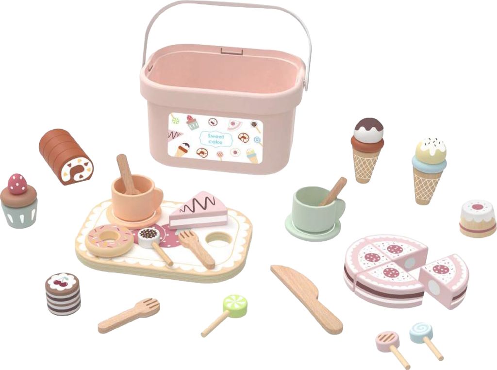 Tooky Toy Teeservice Holzspielzeug Afternoon Tea Set 111432 Produktbild 