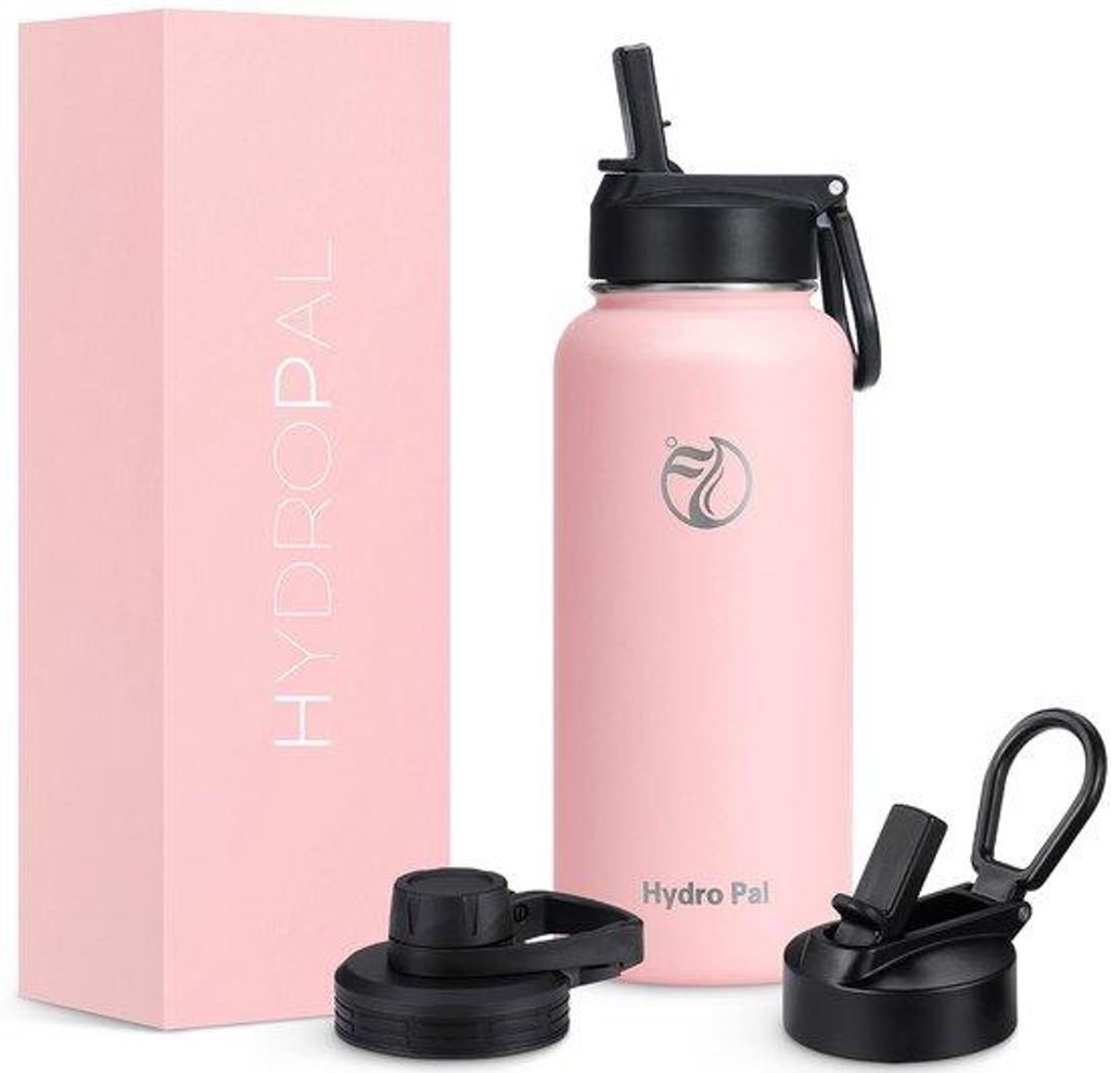 Isolierter, leckfreier Sportflasche aus Edelstahl - 750 ml, 1 l, 1,2 l, BPA-frei, für kohlensäurehaltige Getränke geeignet, isolierte Flasche mi...