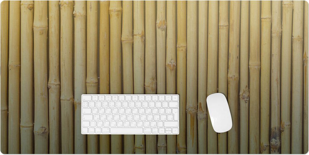 Bambusmuster – Schreibtischunterlage – Rutschfeste Tischunterlage – Schreibtischmatte für Büro & Zuhause – Schreibunterlage – Mauspad ...