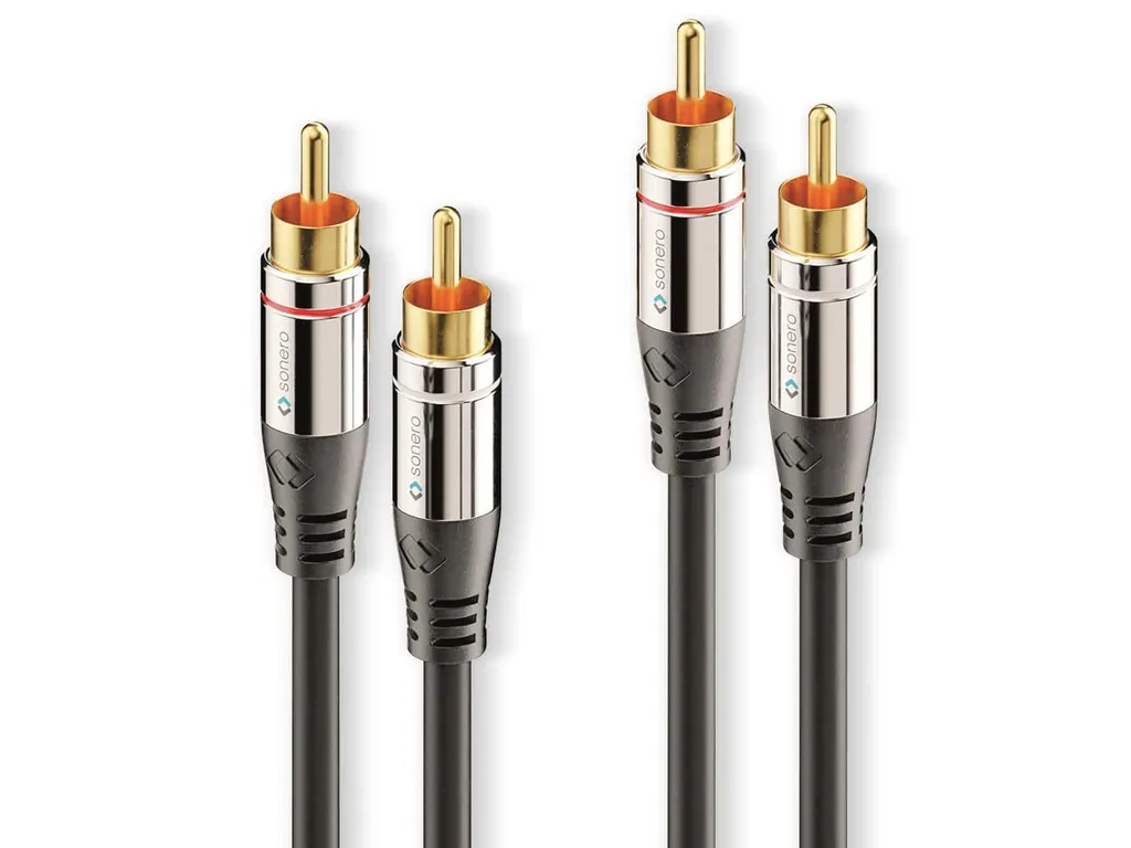 Sonero Cavo RCA 0.5m Nero: Trasmissione Audio Stereo High-End