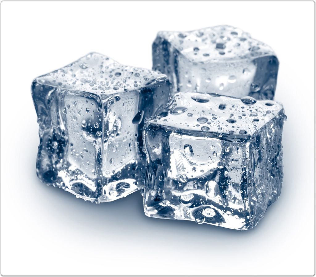 Spritzschutz Herdabdeckplatte Schneidebrett aus Glas Kleine Eiswürfel 1-Teilig (60x52cm)