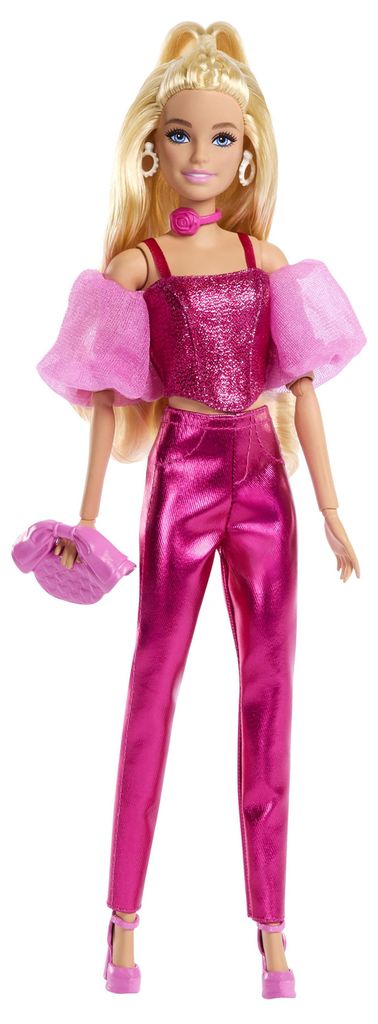 Bambola Barbie con corsetto rosa glitterato e accessori Immagine del prodotto 