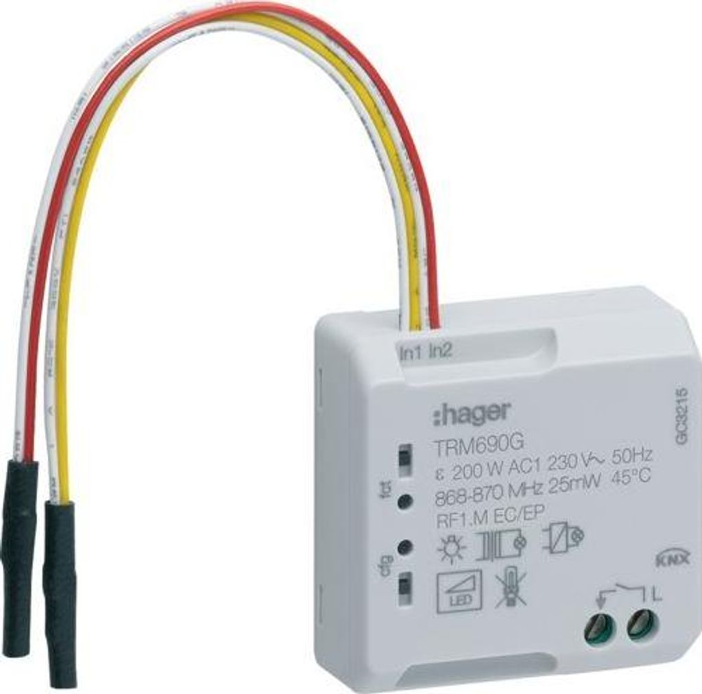 Hager TRM690G, -15 - 45 °C, 18 mm, 1 szt. Zdjęcie produktu 