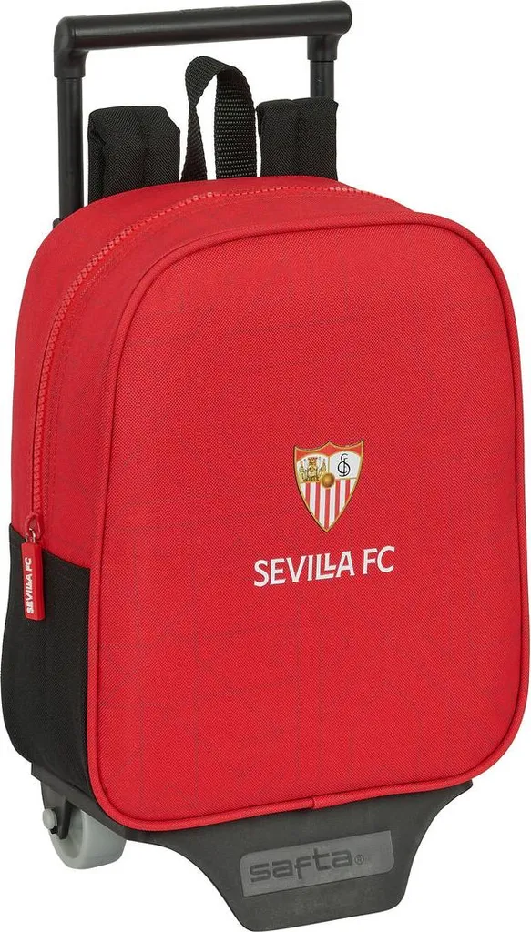 Sac à roulettes Sevilla FC pour enfant, idéal pour l'école maternelle