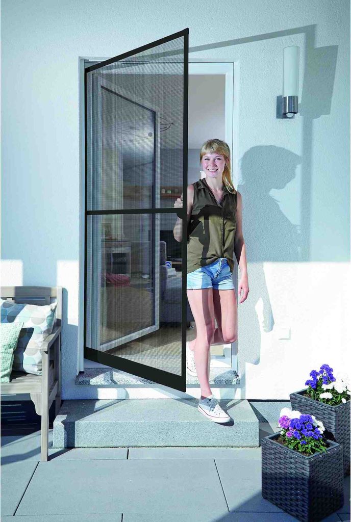 Skládací dveře se sítí proti hmyzu basic bílé 100x210cm Obrázek produktu 