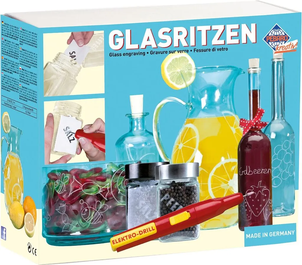 Kit DIY fentes en verre PEBARO 357 avec verres de pratique inclus