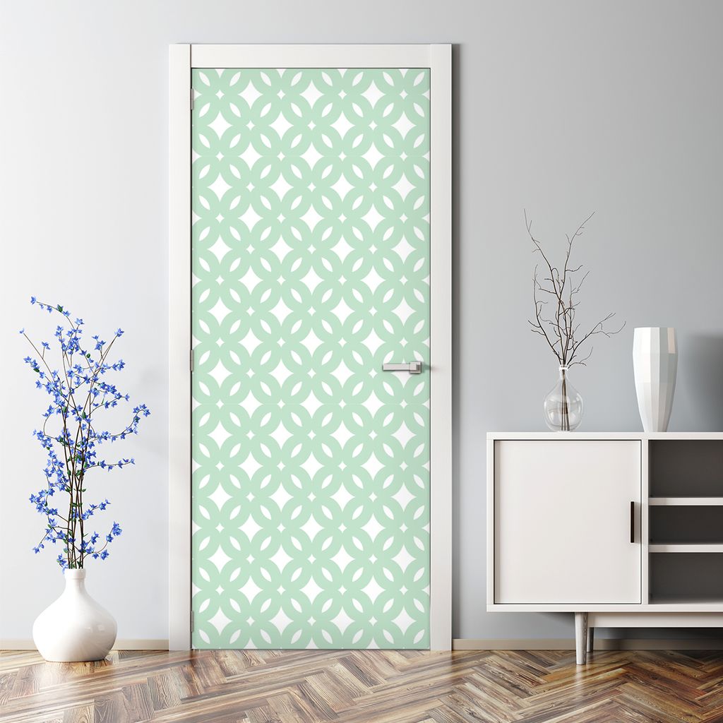 Dekorative Türposter Aufkleber selbstklebend Klebefolie Punkte bemalt 70 x 200 cm