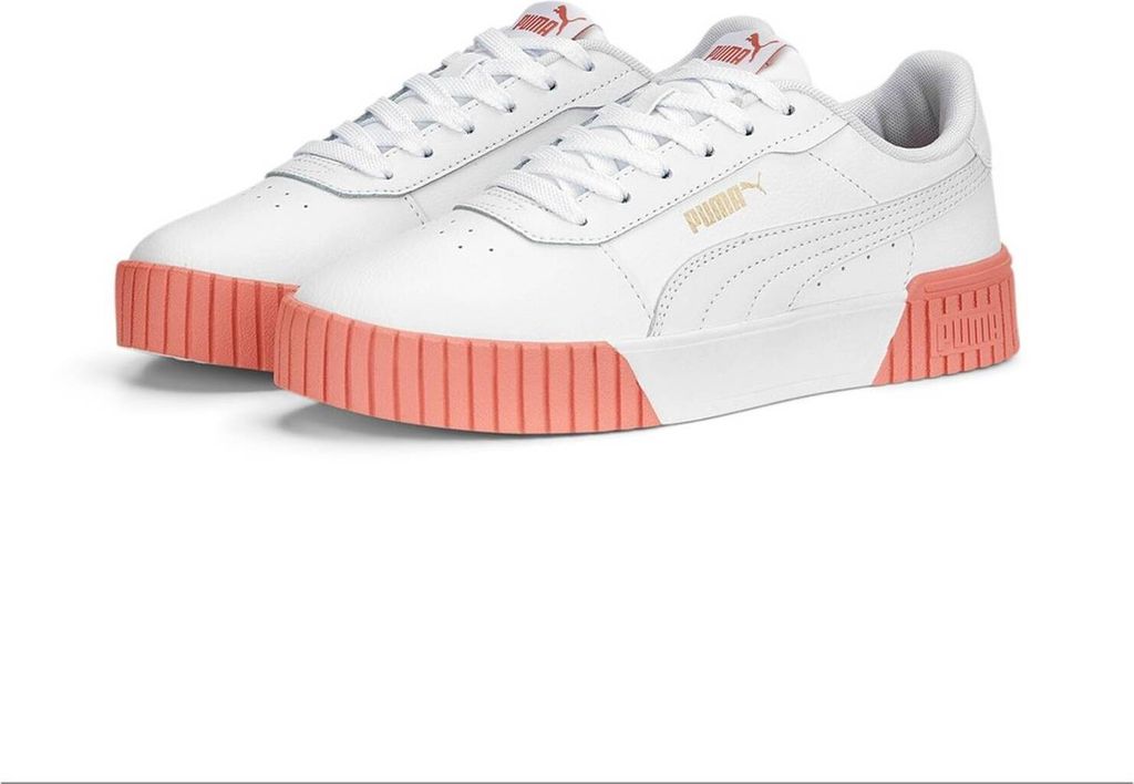 Puma Carina 2.0 White-Hibiscus Flower-Gold Größe EU 42,5