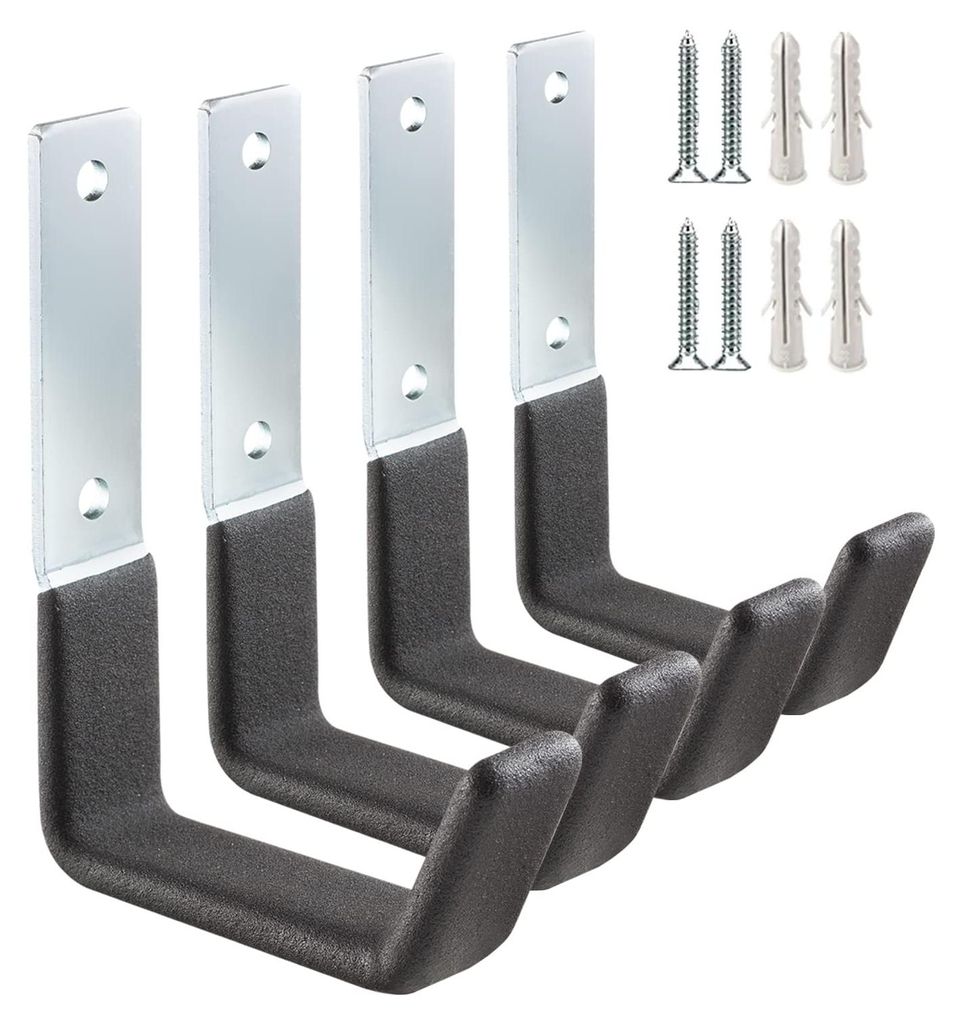 Robuste Garagenhaken von Stahl, Haken für die Garagenaufbewahrung, Robuster Organizer für die Garage, Wandhaken von Stahl
