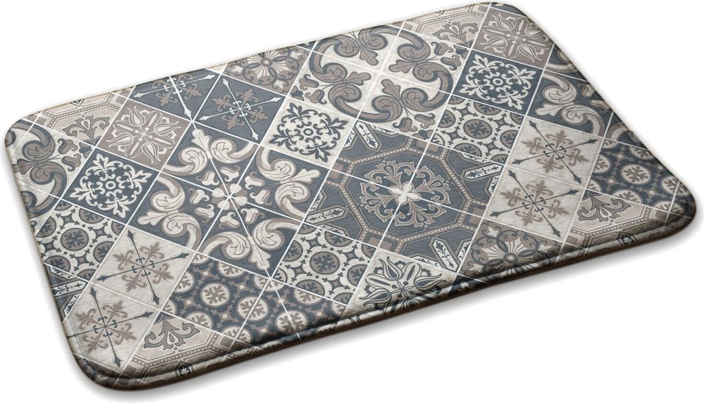 Teppich Teppich Wohnzimmer Schlafzimmer Modern - 90 cm x 60 cm - Gemusterte Keramikfliesen