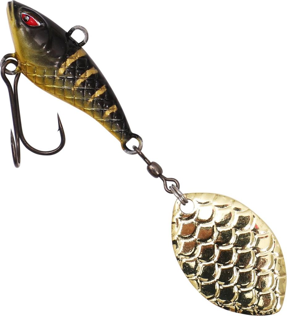 1 x MIKADO M-Tail Spinner Jig Spinner Wobbler Hecht Barsch 6g-5,5cm BLACK TIGER