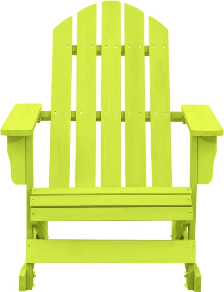 SYFAX™ Sedia a Dondolo Giardino Adirondack in Legno di Abete Verde
