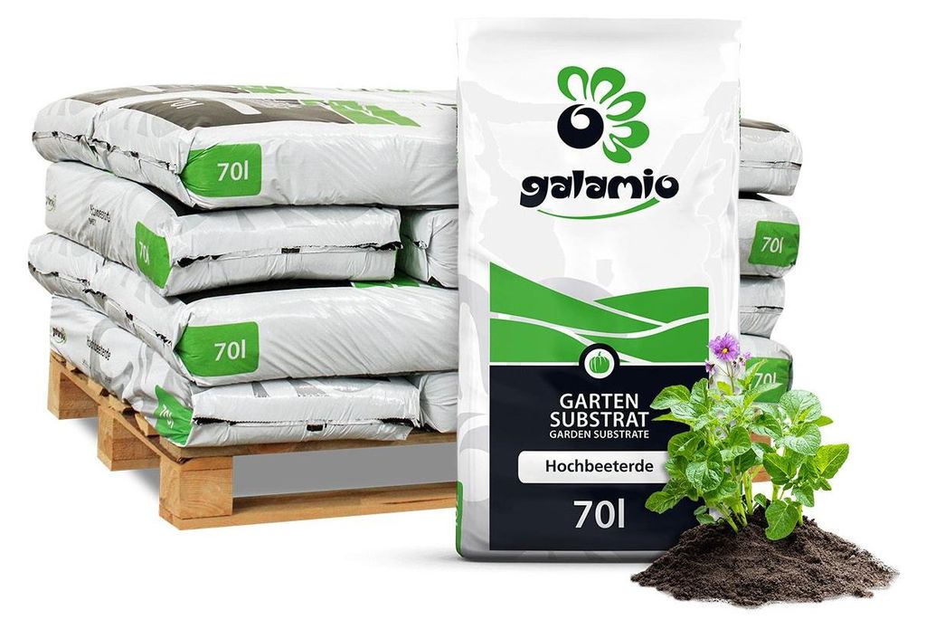 Galamio Hochbeeterde 70l x 12 Sack 840l 12er Palette Produktbild 