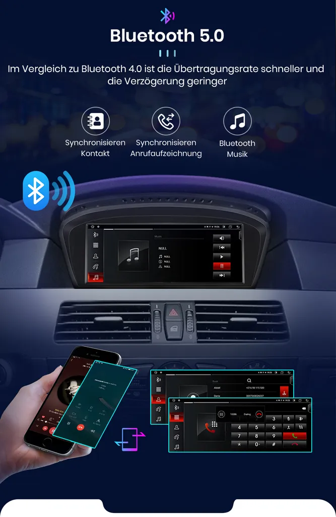 Autoradio Android Auto BMW Série 5 E90 E91 CCC avec Écran Tactile 8.8" - 15