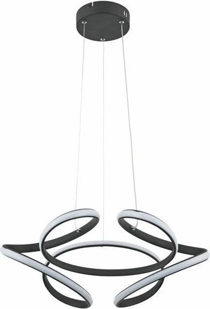 Suspension LED Narida Reality anthracite 40W 3200lm 120cm en acrylique
