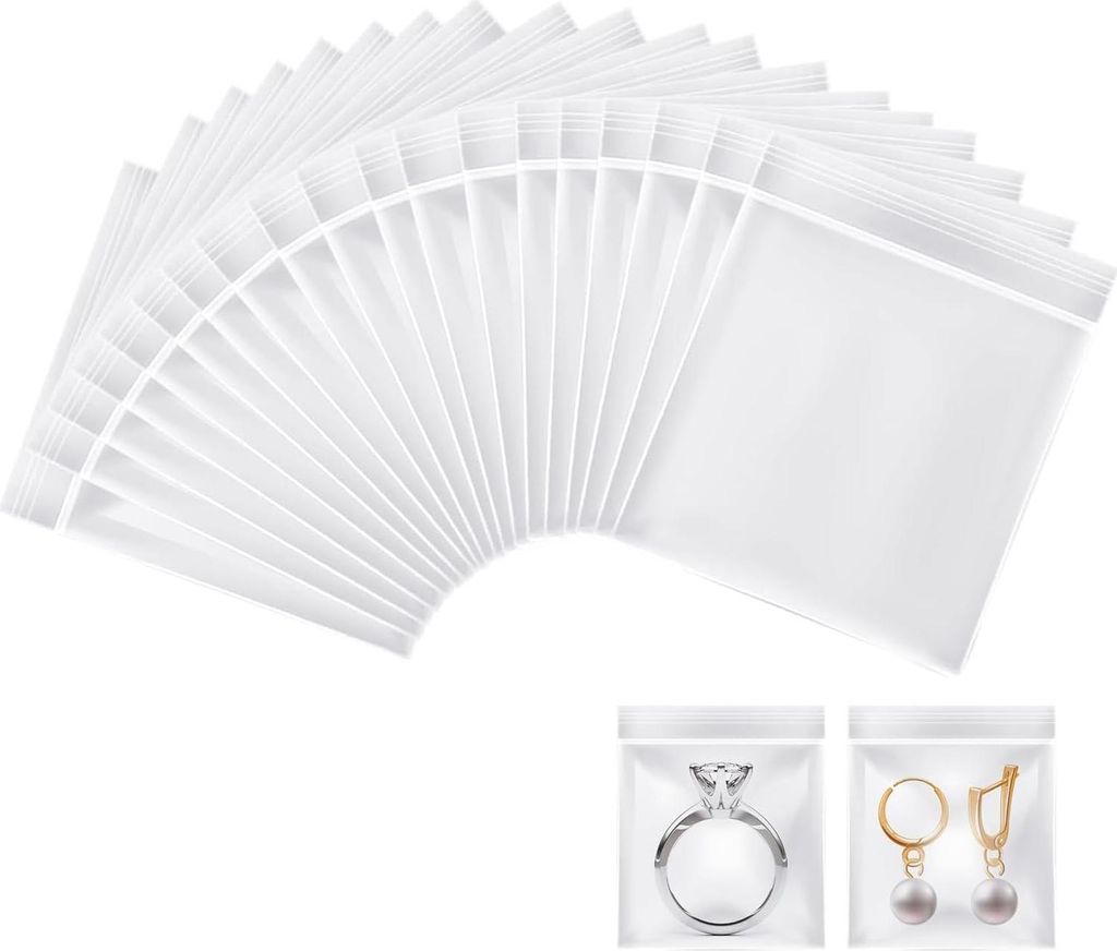 200 Stück Mini Druckverschlussbeutel Zip Beutel 25 mm x 35 mm, wiederverschließbar, Praktische Kunststoffbeutel für schnelles Ein- und Auspacken...