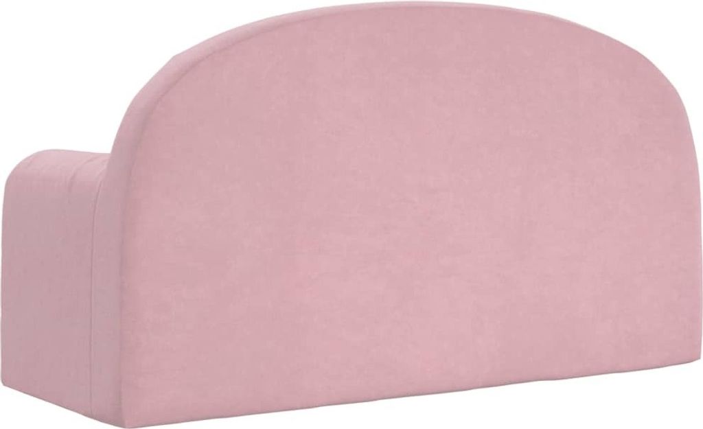 Best Möbel Kinder-Schlafsofa 2-Sitzer Rosa Weicher Plüsch Produktbild 7