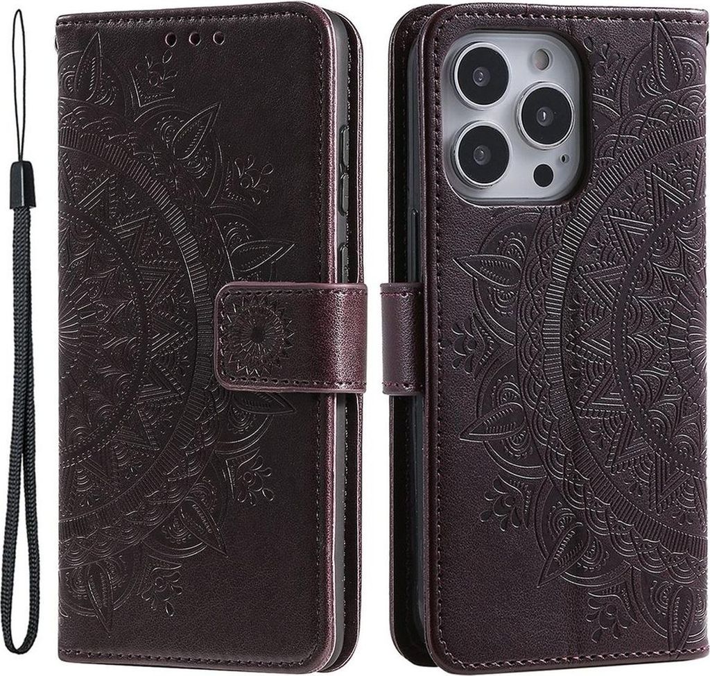 Hülle für Apple iPhone 14 Pro Handyhülle Flip Case Handy Cover Tasche Mandala
