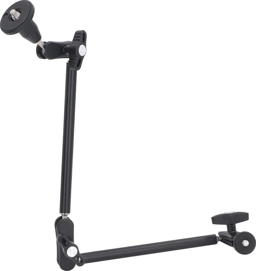 Bras articulé 2 sections 57 cm rotatif 360° en métal haute qualité