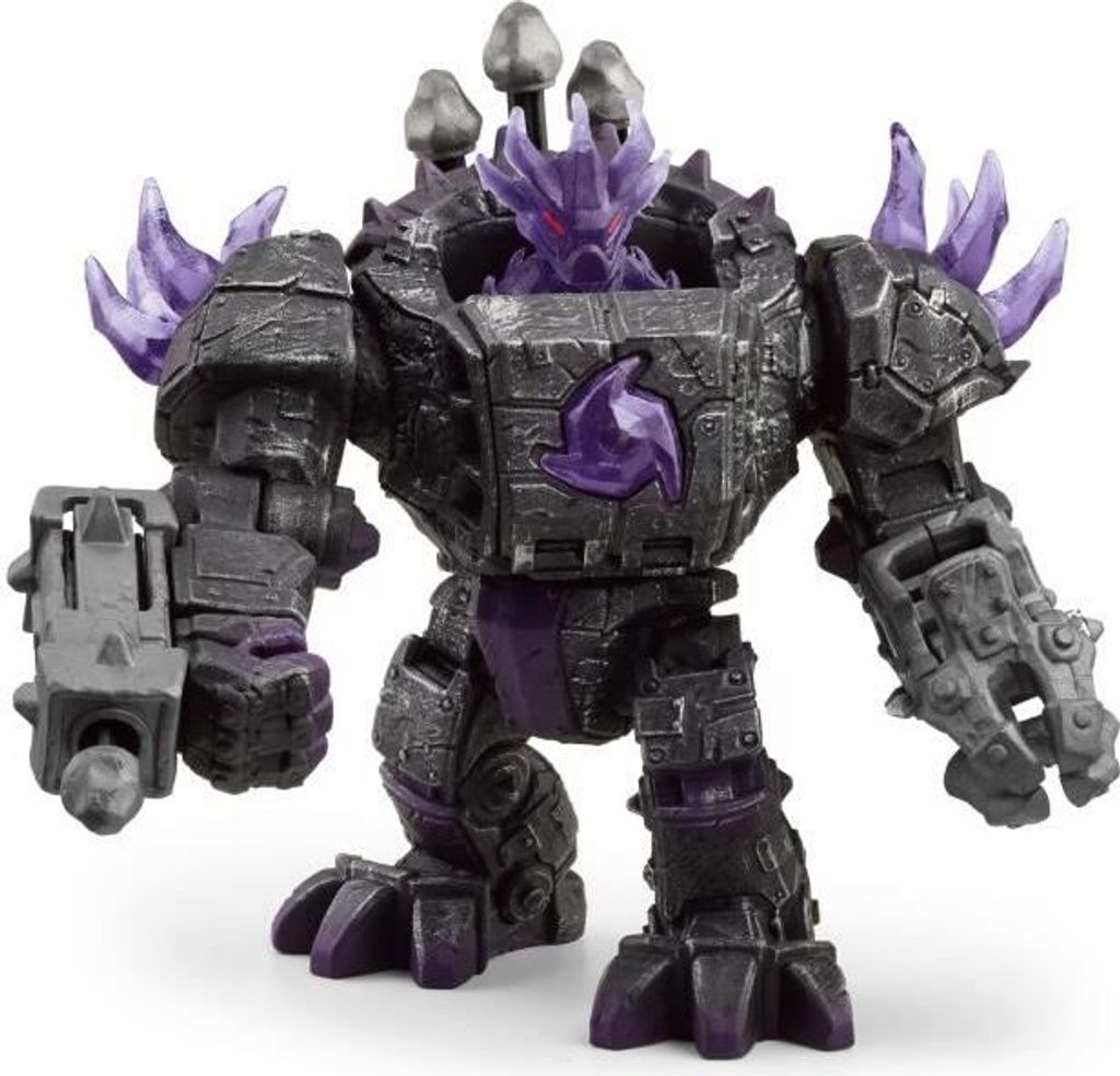 Roboter Spielzeug, Schleich Eldrador Mini Creatures Master Roboter des Ténèbres mit Mini Kreatur, 18,4 x 11 x 23 cm, Ab 7 Jahren, 42557