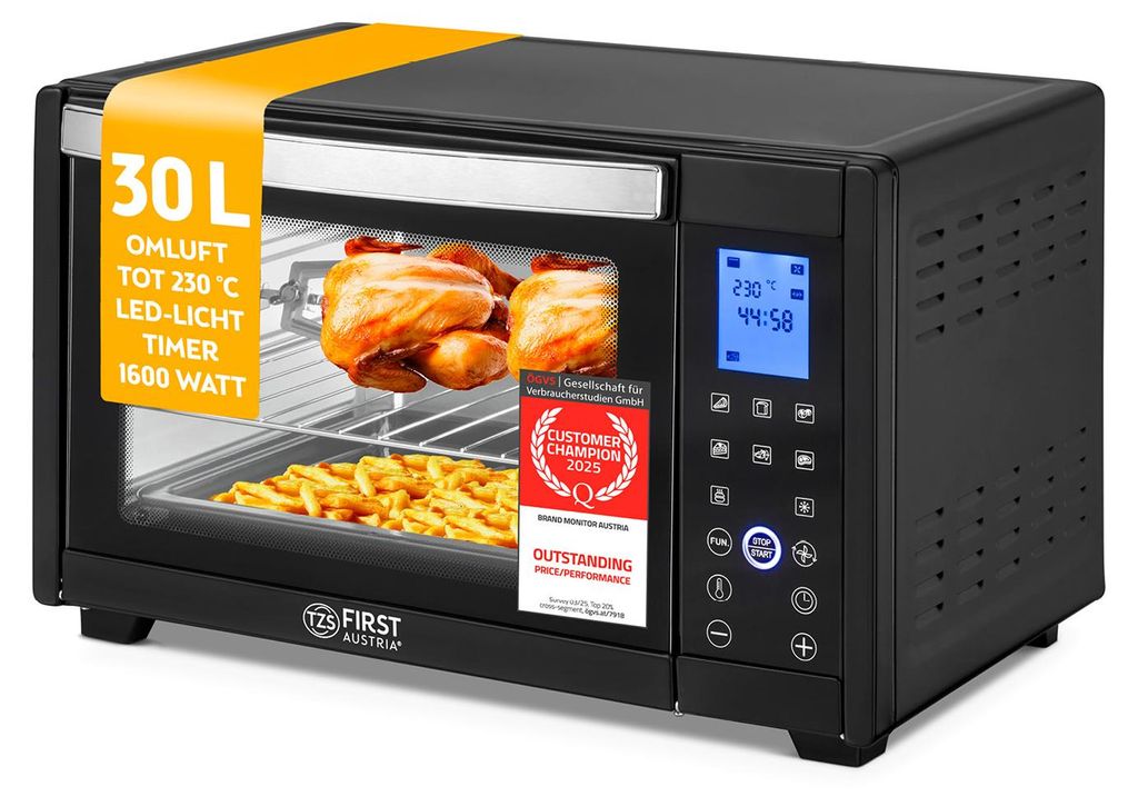 TZS First Austria FA-5043-2, Malá, Elektrische oven, 30 Productafbeelding 
