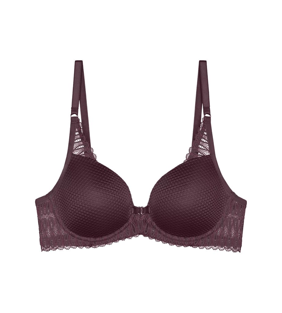 Triumph Aura Spotlight T WHP, Farbe: Merlot 1D/7753, Größe: 80A Bügel-BH mit Halbschale und Einlage