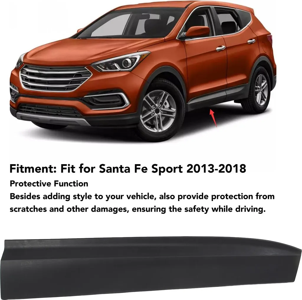 Garniture latérale de protection pour Santa Fe Sport 2013-2018 - Droite