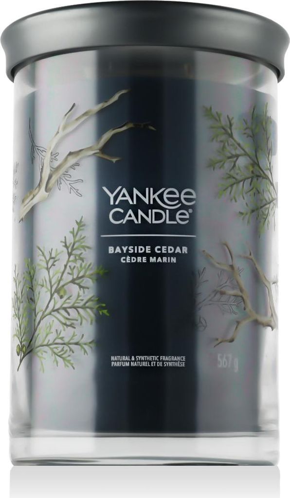 Yankee Candle Signature, Zylinder, Blau, Bernstein, Produktbild 