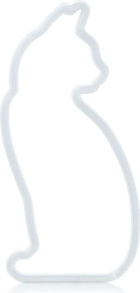 Lampada da tavolo LED a forma di gatto al neon, regalo per Immagine del prodotto 