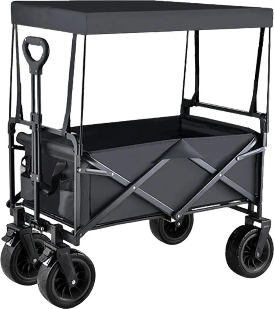 Camping-car 150L à Pneus Tout-Terrain et Grande Capacité de Rangement