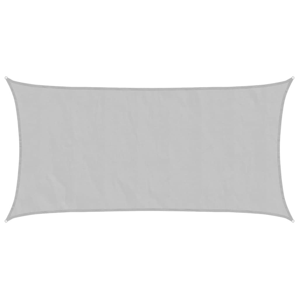 vidaXL Sonnensegel Hellgrau 7x4 m 100% Polyester Oxford