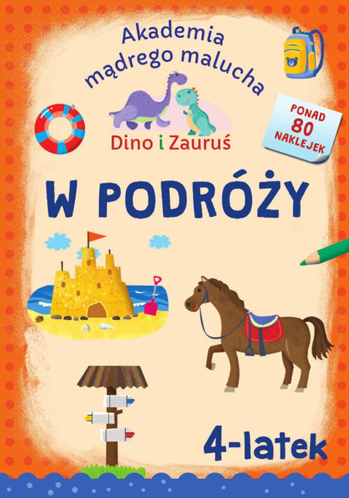 Sbm - Dino I Zauruś: Książka Edukacyjna Dla 4-Latka Z Naklejkami