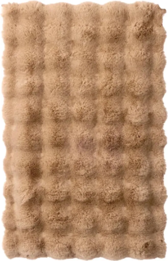 BERILO Tappetino Bagno Beige Marrone 80x50 | Comfort Sensoriale