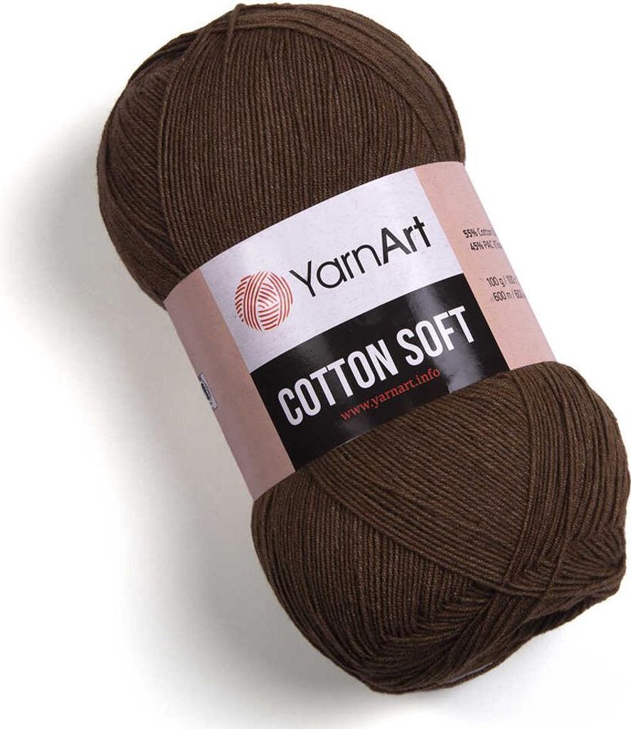 Włóczka YarnArt Bawełna Soft 40 / brąz Zdjęcie produktu 