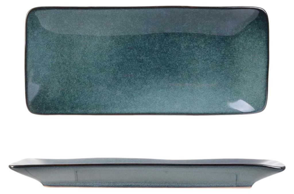 Bandeja- Plato Azul 10X22 Cm