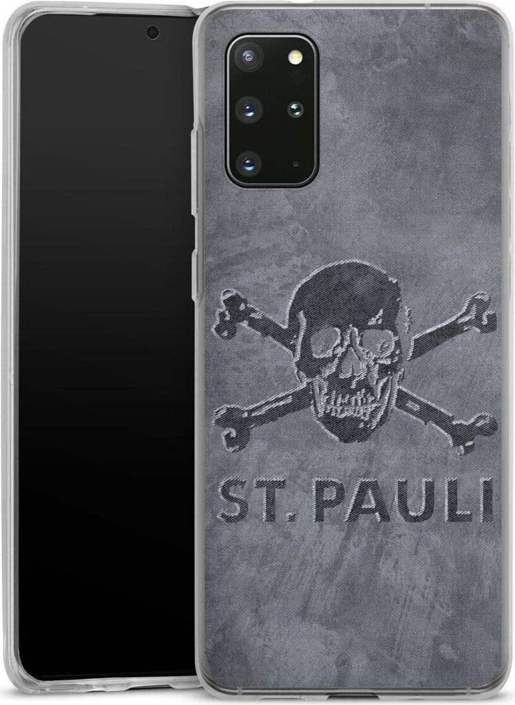 DeinDesign Handyhülle für Samsung Galaxy S20 Plus Silikon Hülle Case Smartphone Schutzhülle Beton FC St. Pauli Logo
