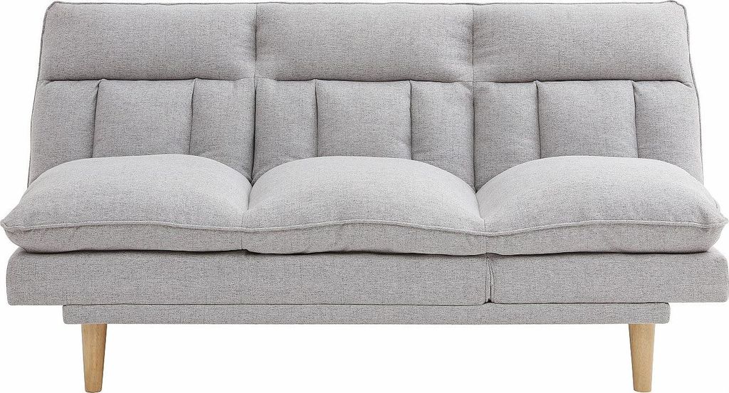 3-Sitzer-Klappsofa aus hellgrauem PALOBU-Stoff