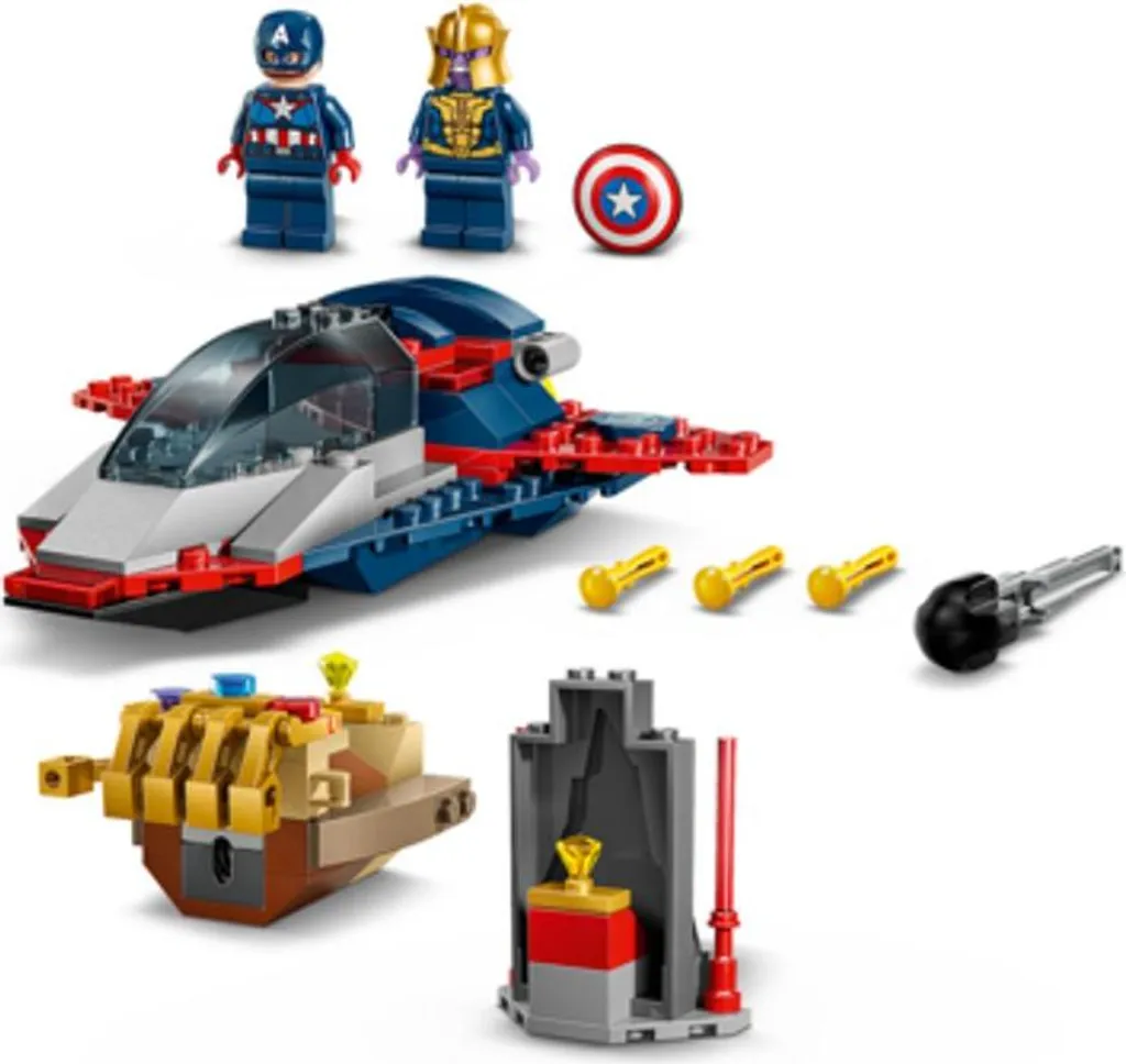 LEGO Marvel 76319 Duel Final, Captain America et Thanos avec Accessoires - 29