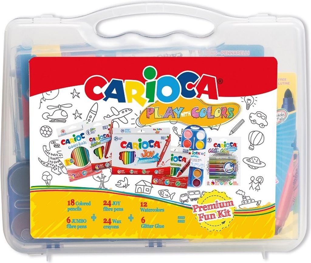 Carioca Play with colors, 90 Stück(e), Kunststoffkasten, 368 mm, 620 mm, 355 mm, 14 kg